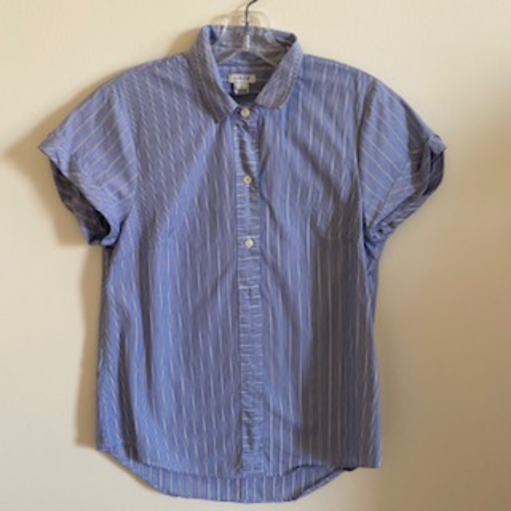 Jcrew Striped Popover Shirt, Size S